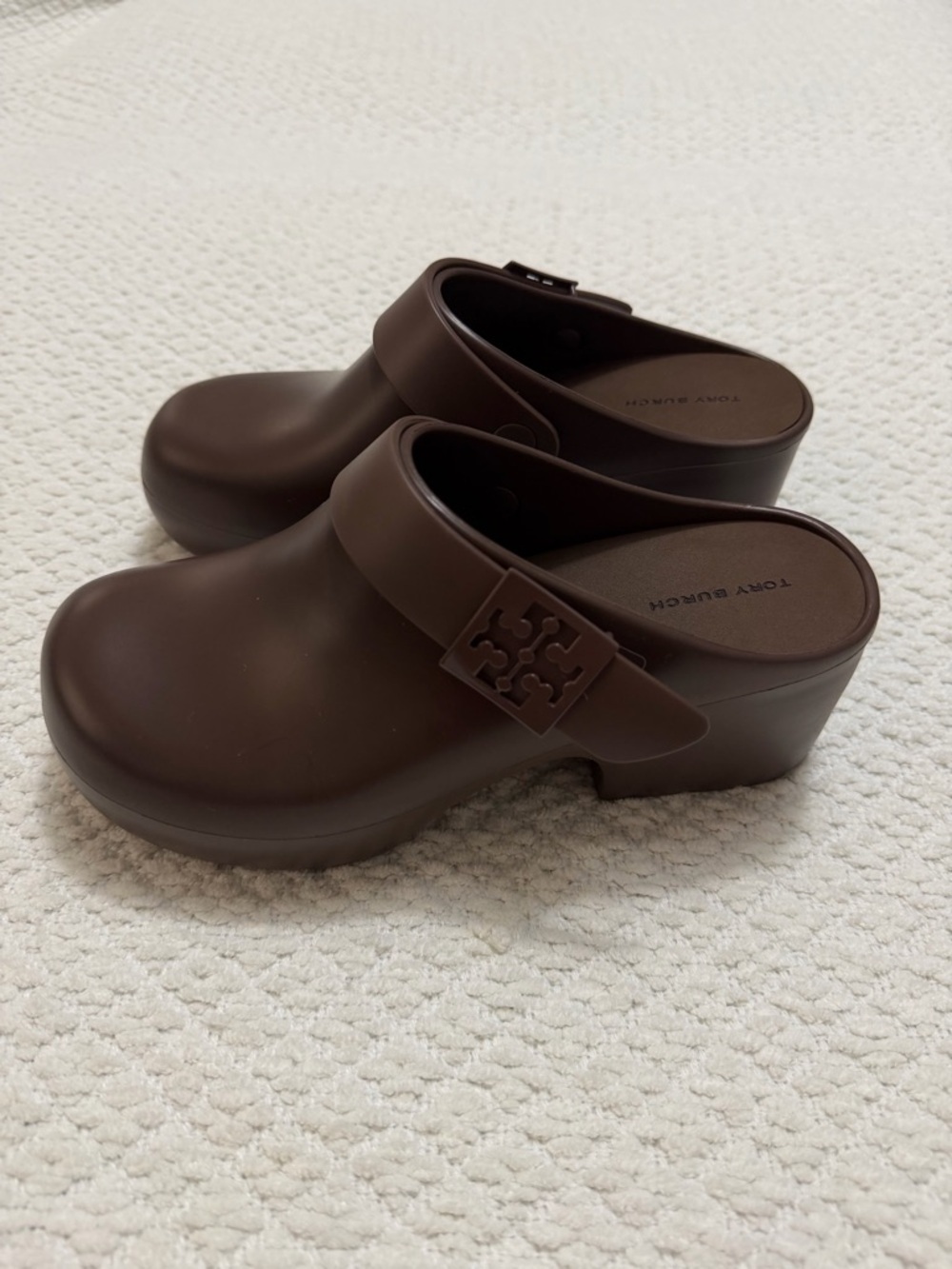 Tory Burch Mellow Platform Heeled Clog Coconut New in Box Women’s Size 7 - Picture 5 of 16
